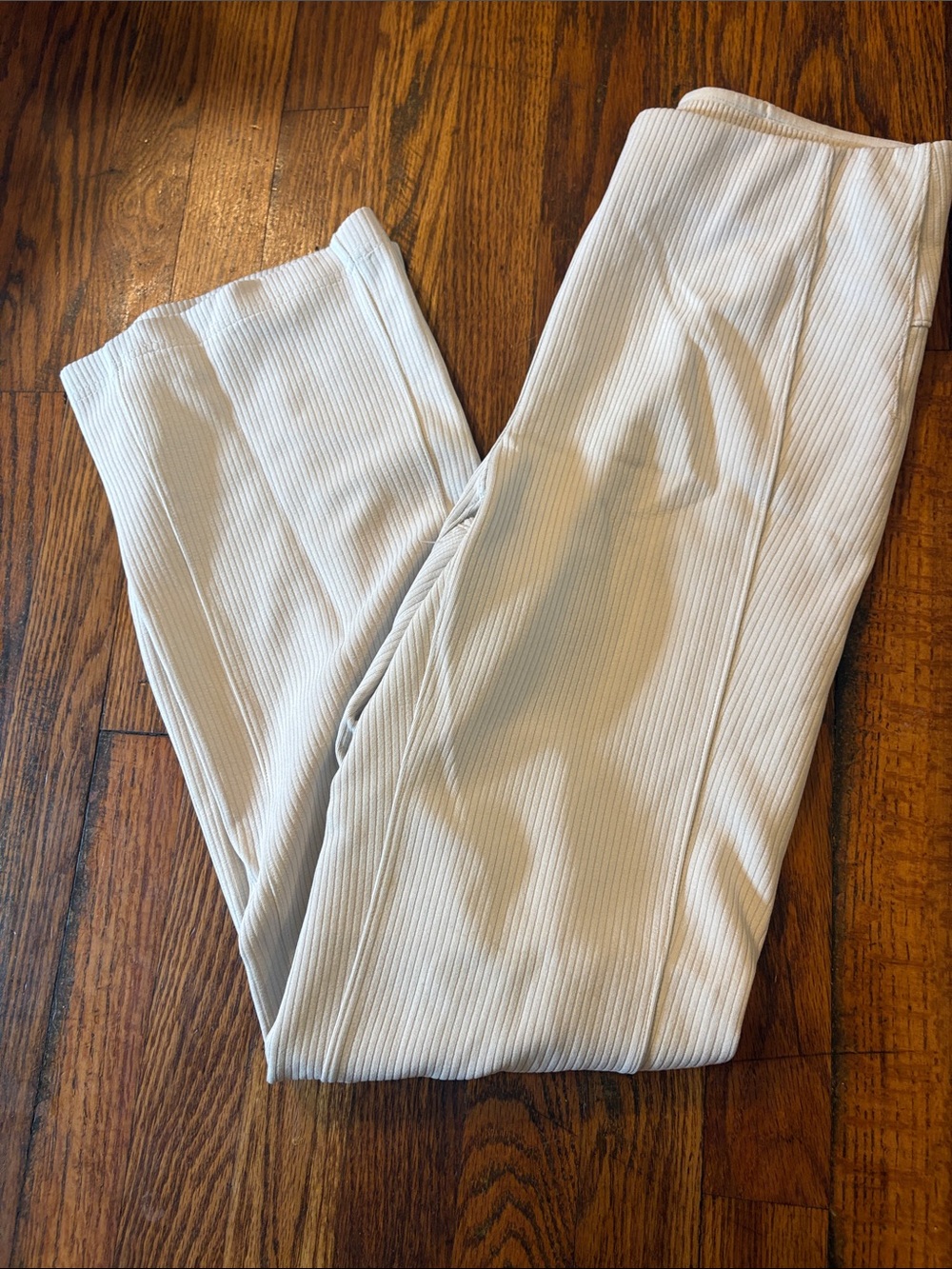 🎉lululemon athletica Ribbed Boot Cut Pants in Off White!